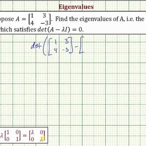 Ex: Find the Eigenvalues of a 2x2 Matrix