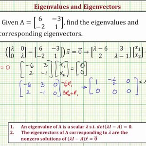 Ex 1: Find the Eigenvalues and Corresponding Eigenvectors of a 2x2 Matrix