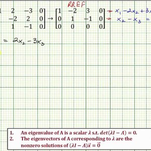 Ex 2: Find the Eigenvalues and Corresponding Unit Eigenvectors of a 3x3 Matrix