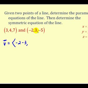 Parametric Equations of Lines in 3D | Physics Forums: Science ...