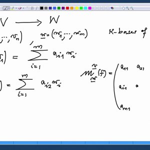 Linear Algebra by Prof. Dilip Patil (NPTEL):- Lecture 37: Matrix of a linear map - 1