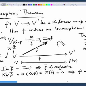 Linear Algebra by Prof. Dilip Patil (NPTEL):- Lecture 36: Isomorphism theorem of vector spaces