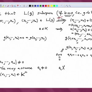 Linear Algebra by Prof. Dilip Patil (NPTEL):- Lecture 8: System of linear equations