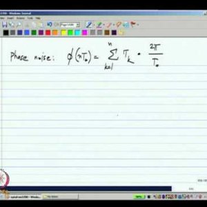 Analog IC Design by Dr. Nagendra Krishnapura (NPTEL):- Oscillator phase noise