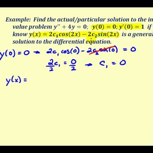 Intro to Initial Value Problems