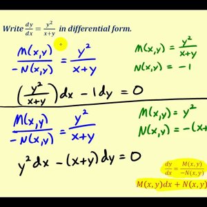 Standard and Differential Form of First-Order Differential Equations