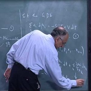 Chemical Engineering Thermodynamics by Prof. M.S. Ananth (NPTEL):- Lecture 12: The Gibbs Duhem equation