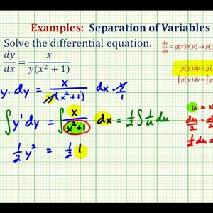 Ex 2:  Separation of Variables