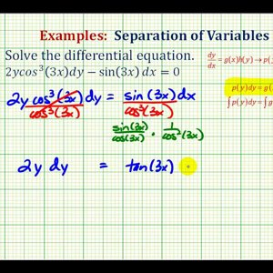 Ex 3:  Separation of Variables
