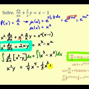 Solving Linear First-Order Differential Equations - YouTube