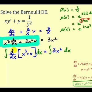 Solve a Bernoulli Differential Equation (Part 2)