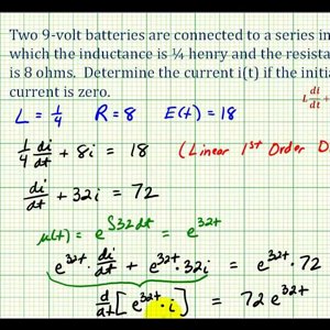 Applications of First Order Differential Equations – RL Circuit
