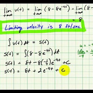 Applications of First Order Differential Equations – Falling Object