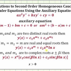Ex: Solve a Second Order Cauchy-Euler DE Initial Value Problem (2 distinct real)