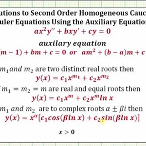 Ex: Solve a Second Order Cauchy-Euler DE Initial Value Problem (Complex)