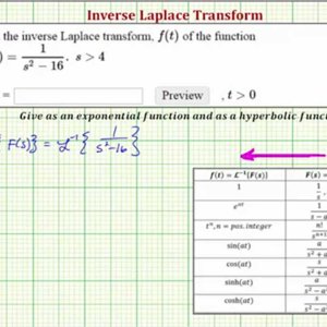 Find Inverse Laplace Transforms:  sinh(at) and e^(at)