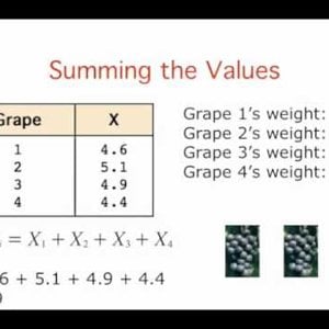 4. Introduction to  Statistics: Summation Notation