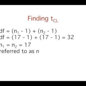 7. Estimation:  Confidence Interval on the Difference Between Two Means