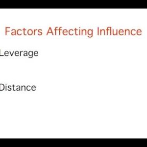 5. Regression:  Influential Observations