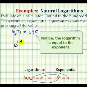 Ex: Evaluate Natural Logarithms on the Calculator