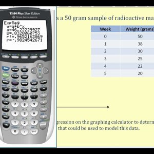 Exponential Regression – Example 1
