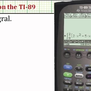 Evaluate Definite Integrals on the TI-89 - YouTube