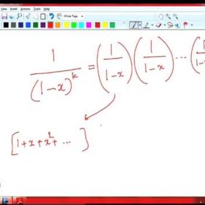 Combinatorics by Dr. L. S. Chandran (NPTEL):- Lecture 28: Generating functions - Part 1