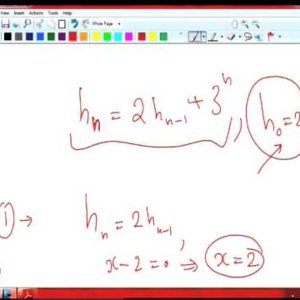 Combinatorics by Dr. L. S. Chandran (NPTEL):- Lecture 27: Recurrence Relations - Part 5