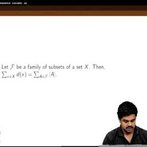 Combinatorics by Dr. L. S. Chandran (NPTEL):- Lecture 16: Generalization of Binomial coefficients - Part 3; Double counting - Part 1