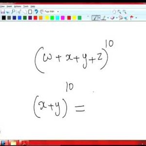 Combinatorics by Dr. L. S. Chandran (NPTEL):- Lecture 12: Combinations of Multisets - Part 2
