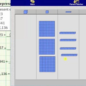 Model Whole Numbers Using Base 10 Block