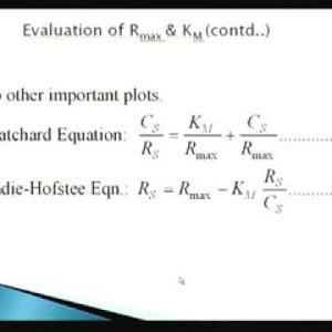 Biochemical Engineering (NPTEL):- Lecture 09: Enzyme Kinetics : Michealis-Menten Kinetics