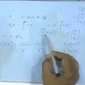 Adaptive Signal Processing by Prof. Mrityunjoy Chakraborty (NPTEL):- Lecture - 28 Introduction to Recursive Least Squares
