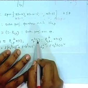 Adaptive Signal Processing by Prof. Mrityunjoy Chakraborty (NPTEL):- Lecture - 22 Lattice Filter