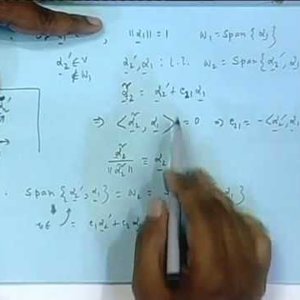 Adaptive Signal Processing by Prof. Mrityunjoy Chakraborty (NPTEL):- Lecture - 19 Orthogonalization and Orthogonal Projection