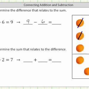 Relating Addition and Subtraction of Whole Numbers
