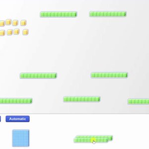 Partitive Division with Base 10 Blocks: 2 Digit Divided by 1 Digit with Remainder