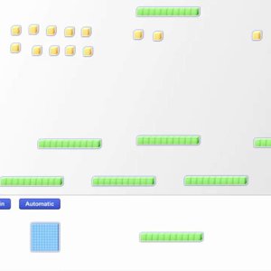 Partition Division with Base 10 Blocks: 2 Digit Divided by 1 Digit with No Remainder