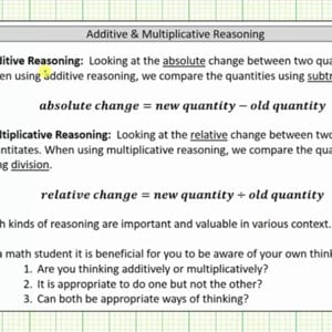 Additive and Multiplicative Reason - The Broomstick Problem