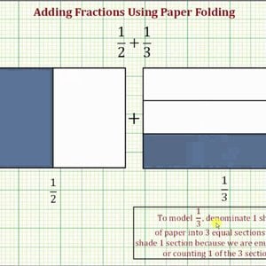 Ex:  Paper Folding to Model Addition of Fractions with Unlike Denominators - YouTube