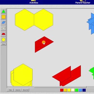 Determine the Difference of Fractions Using Pattern Blocks (Nonstandard Unit)