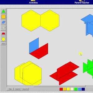 Determine the Sum of Fractions Using Pattern Blocks (Nonstandard Unit)