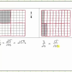 Represent a Percent or Decimal Using 10 by 10 Grids
