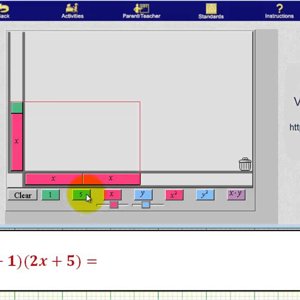 Ex: Model the Product of Two Binomials Using Algebra Tiles