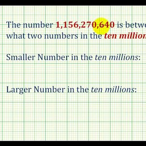 Ex: Numbers  Less Than and Greater a Given Value