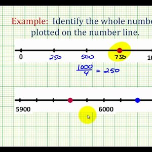 Ex:  Identifying Whole Numbers on the Number Line