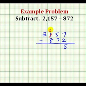 Example:  Subtracting Whole Numbers