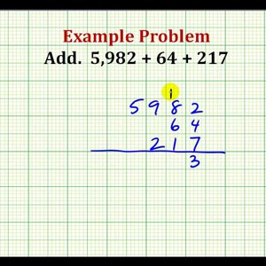 Example:  Adding Whole Numbers