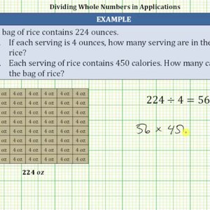 Divide and Multiply Whole Numbers to Solve Applications
