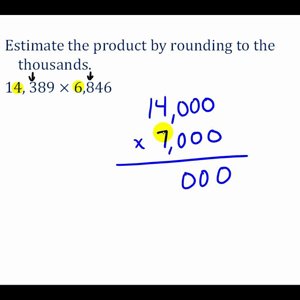 Estimating Multiplication and Division Problems Involving Whole Numbers